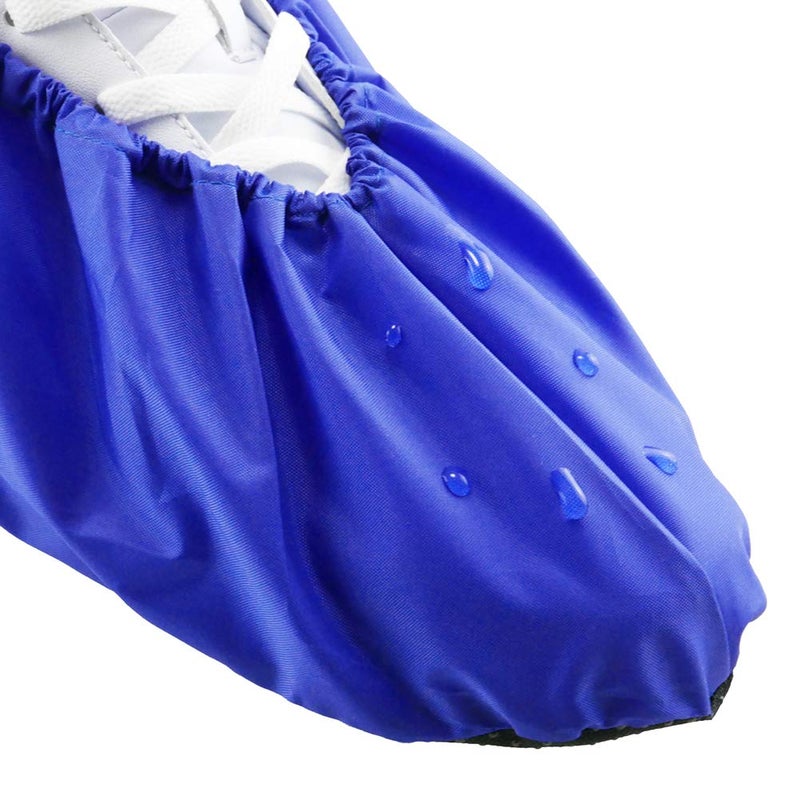 LINKEASE Reusable Boot & Shoe Covers Water Resistant Non Skid and Washable for Real Estate Contractors to Keep Floors Carpets Footwear and Rooms Clean - 2 Pairs (Medium, Blue) - Image 2